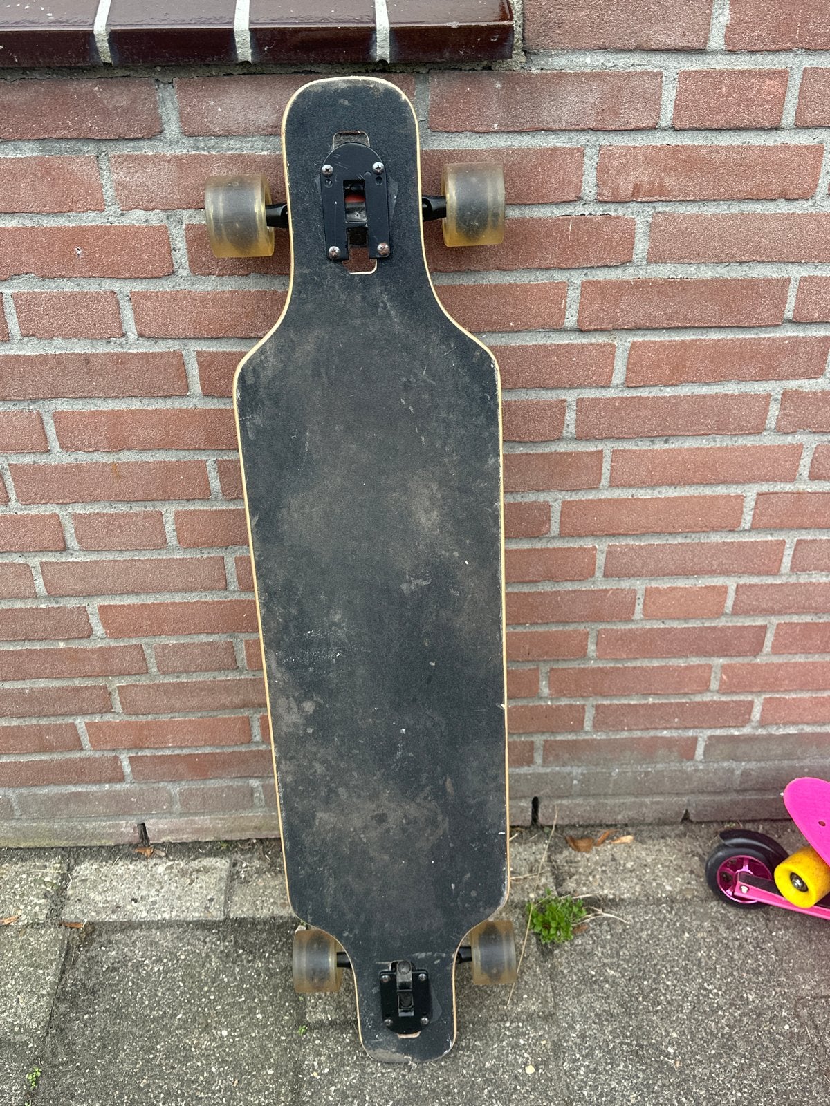 Longboard met verlichte wieltjes - Topmen, Sport en Fitness, Ophalen of Verzenden, Gebruikt, Skateboard, Longboard