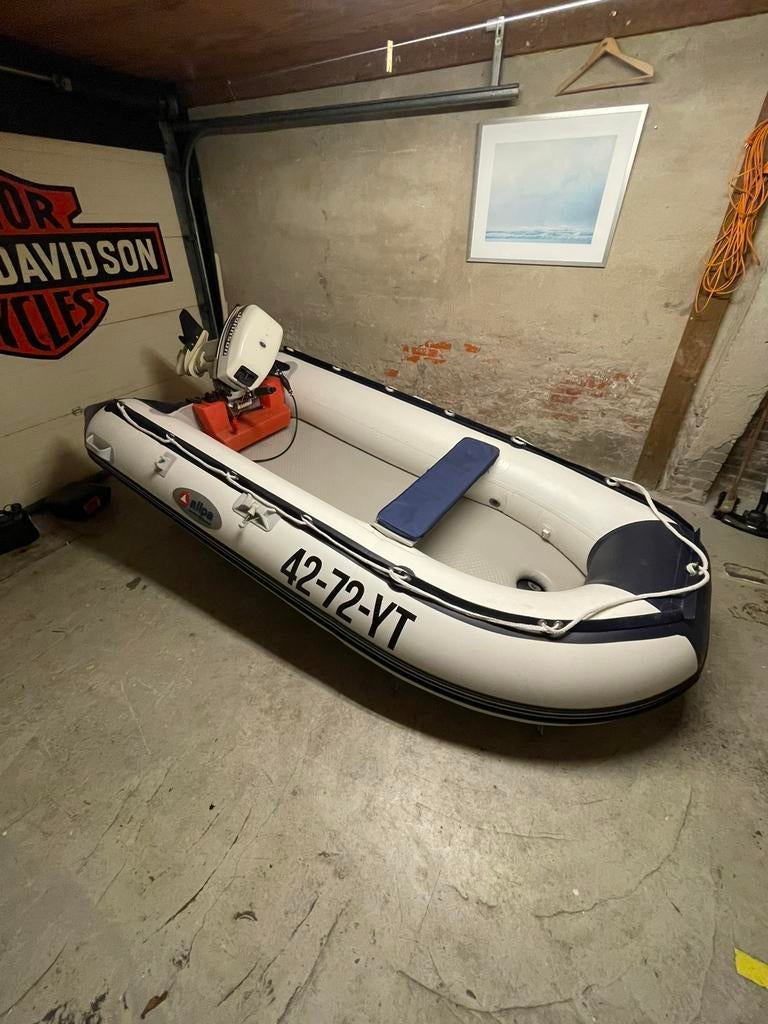 Rubberboot met 10 pk johnson, Ophalen, Zo goed als nieuw, Overige typen, Motorboot