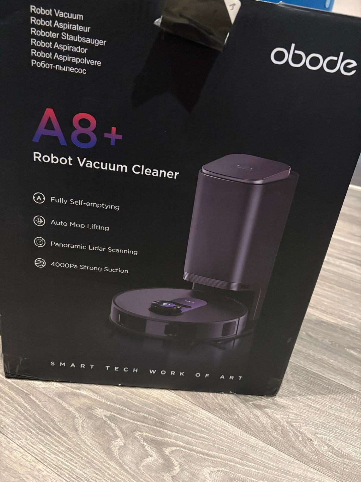 Obode A8+ Robotstofzuiger met zelflegende functie, Overige merken, Automatisch legen, Ophalen of Verzenden, Zo goed als nieuw