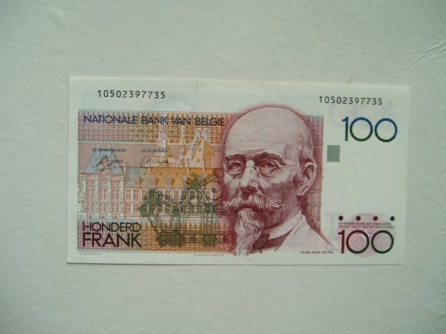 1402. België, 100 francs (1978-1981) VF Hendrik Beyaert., Postzegels en Munten, Verzenden, Los biljet