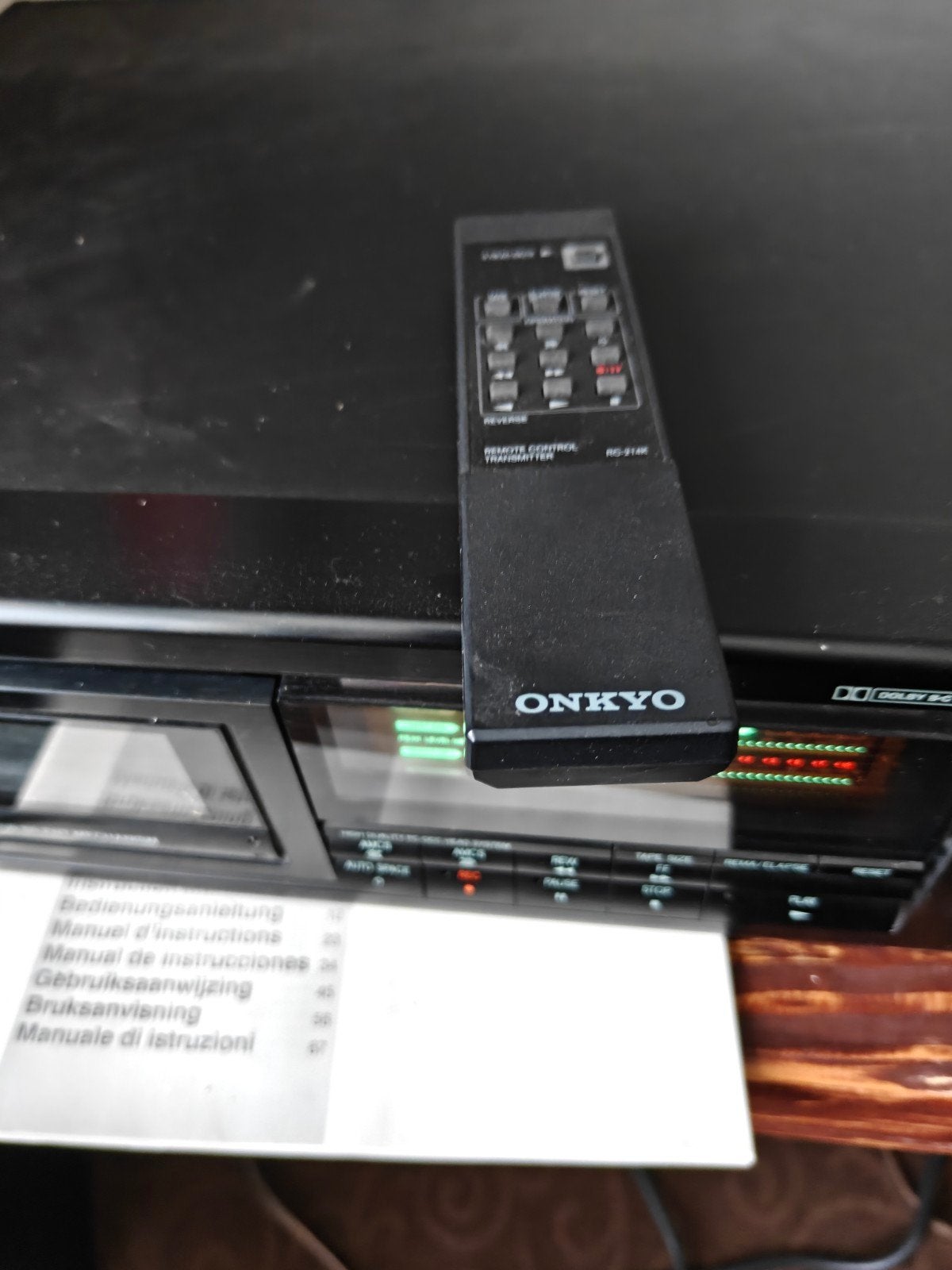Onkyo TA-205 Stereo Cassettedeck met afstandsbediening, Ophalen, Enkel, Overige merken, Tiptoetsen