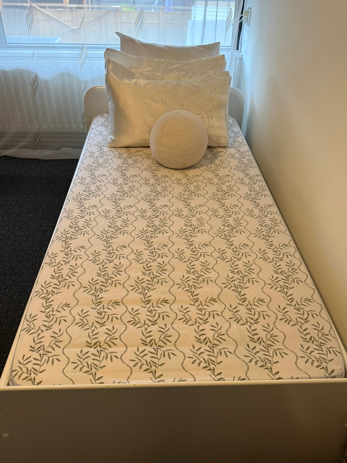 Eenpersoonsbed met boxspring matras, Ophalen of Verzenden, Eenpersoons, 90 cm