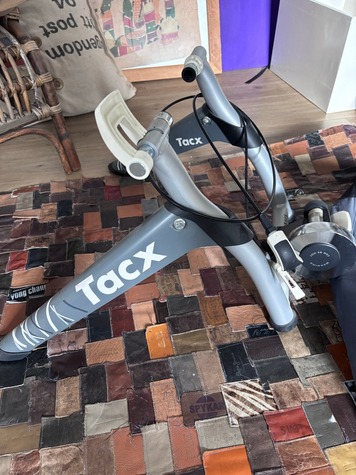 Tacx fietstrainer met draagtas en voorwielsteun, Ophalen, Gebruikt, Overige typen