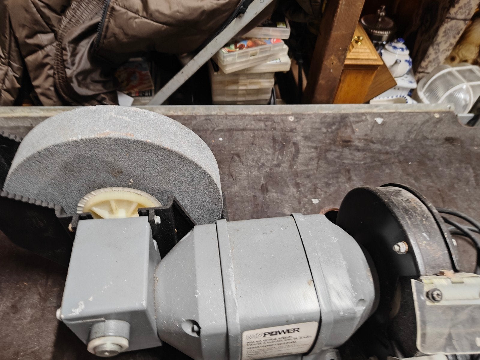 Mx power slijpsteen, Gebruikt, M, Ophalen of Verzenden, Werkbankslijpmachine