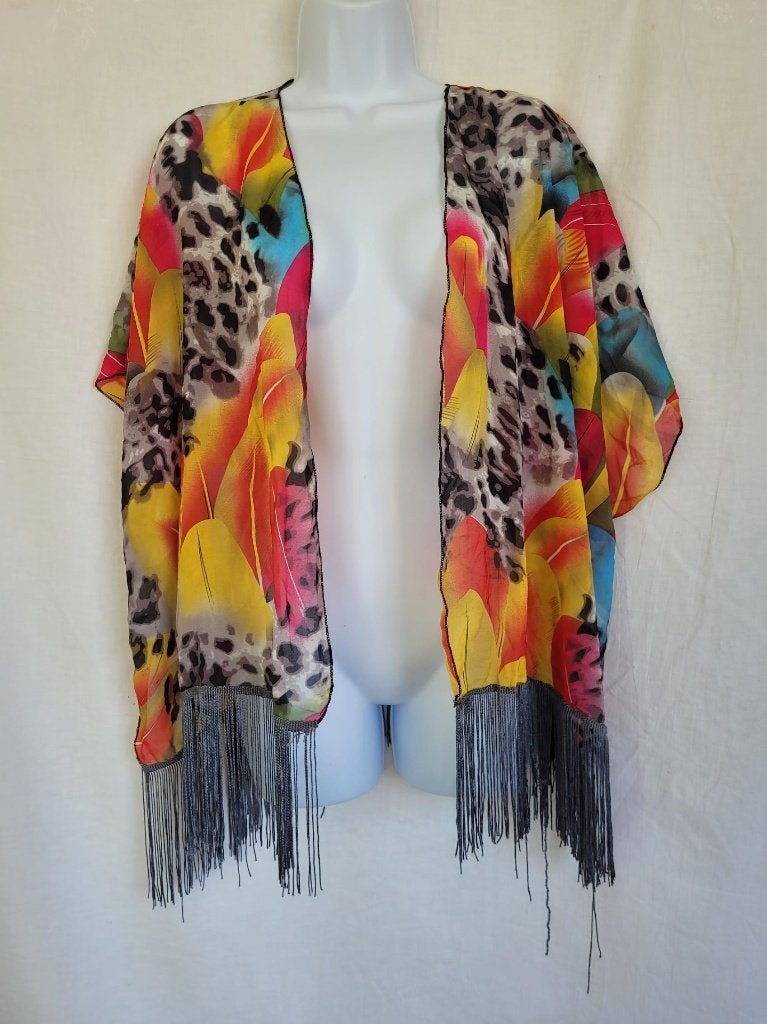 Gaaf gekleurd vest 1 maat, Kleding | Dames, Maat 38/40 (M), ., Geel, Ophalen of Verzenden