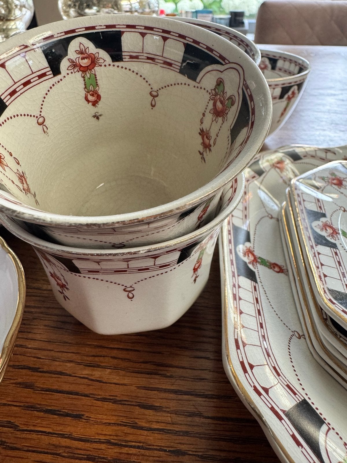Diverse servies onderdelen: vintage en antiek, Antiek en Kunst, Antiek | Servies los, Ophalen of Verzenden