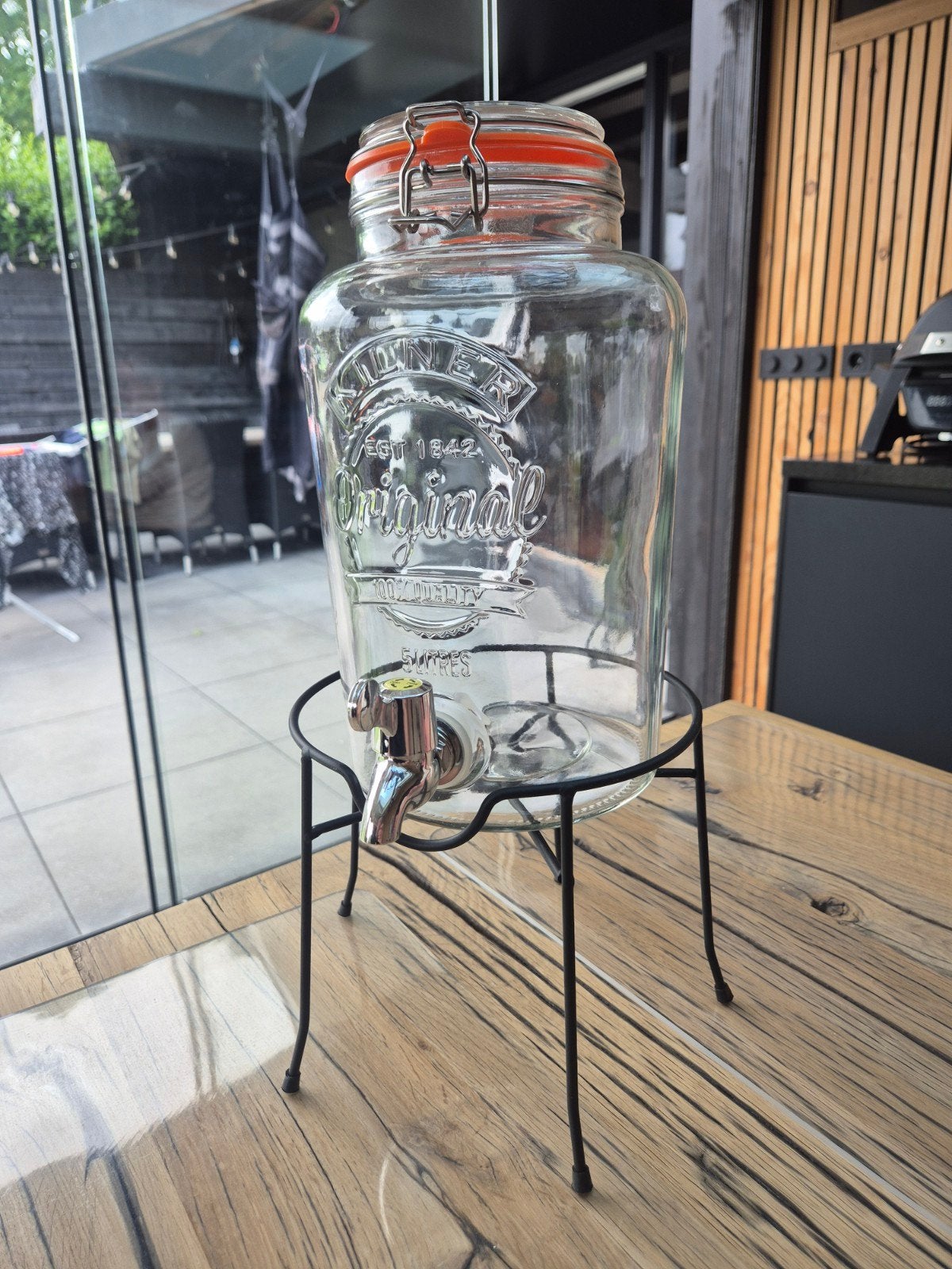 Kilner drankdispenser 5 liter nieuw met kraan en standaard, Huis en Inrichting, Keuken | Keukenbenodigdheden, Nieuw, Ophalen of Verzenden