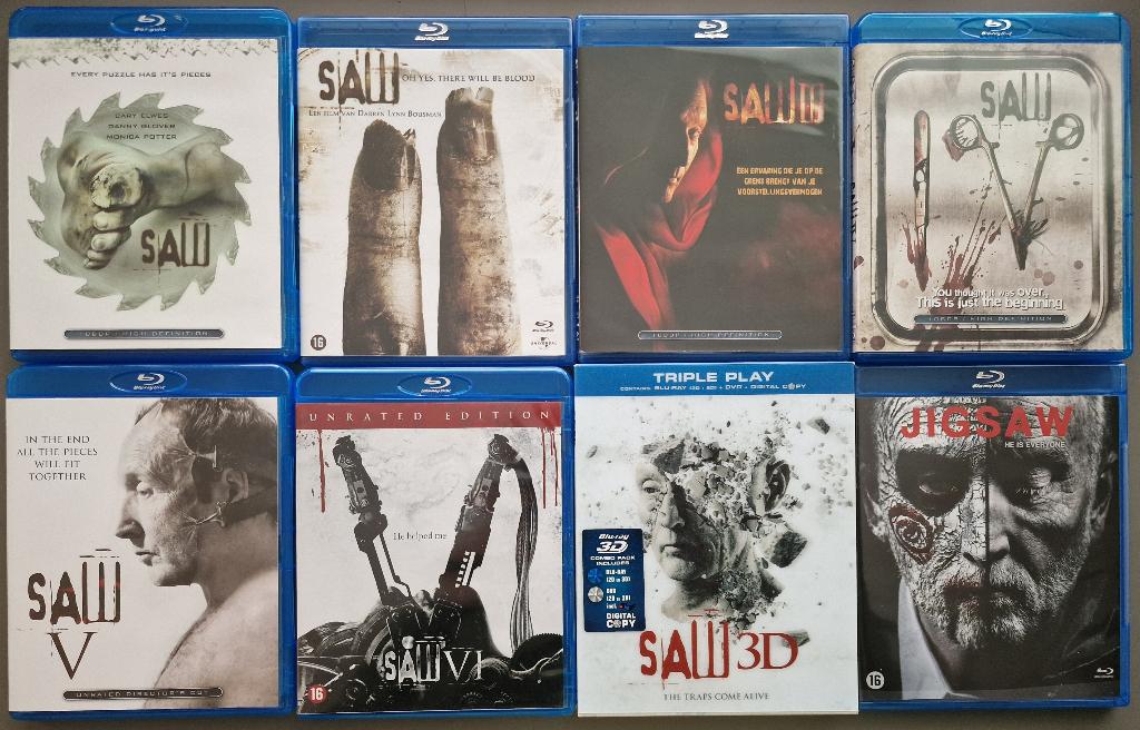 Saw 1 t/m 8 - Nederlandse uitgaves !, Horror, Verzenden, Zo goed als nieuw, Info@dfw.nl