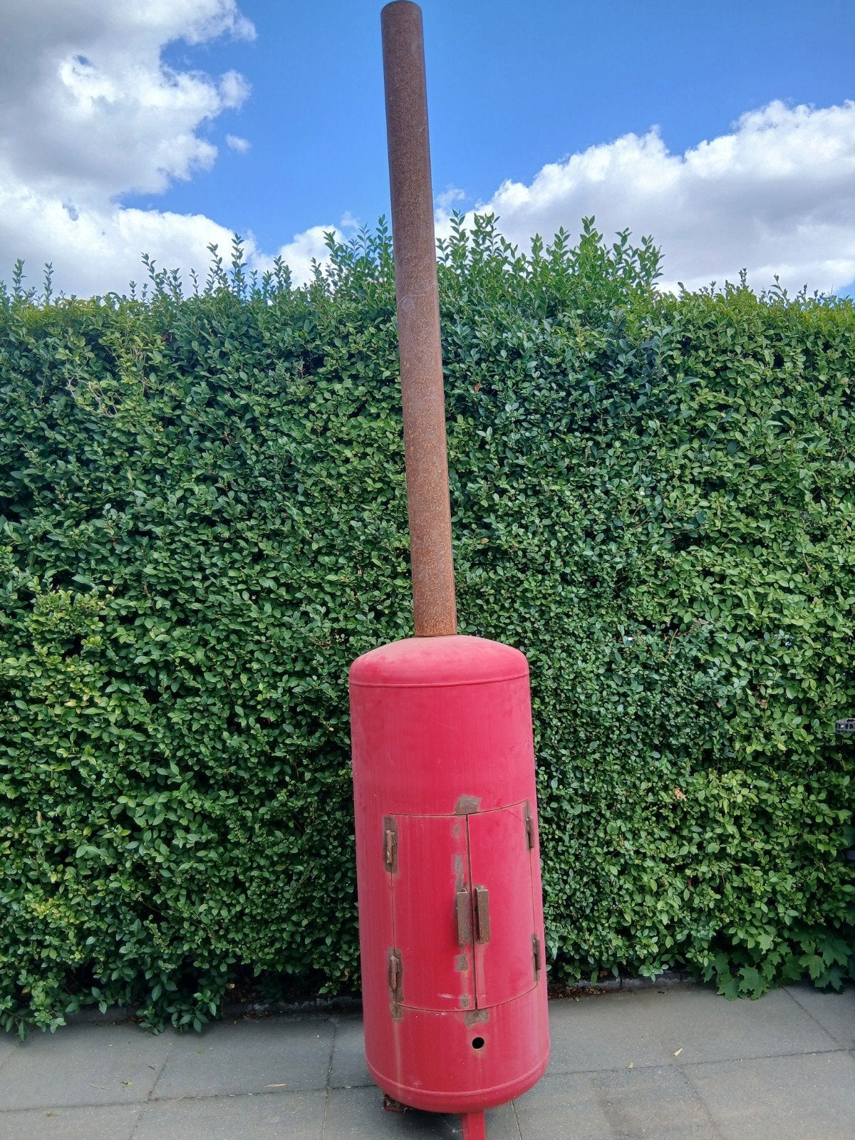 Robuuste Vuurton / Expansievat met Pijp demontabel, Tuin en Terras, Ophalen