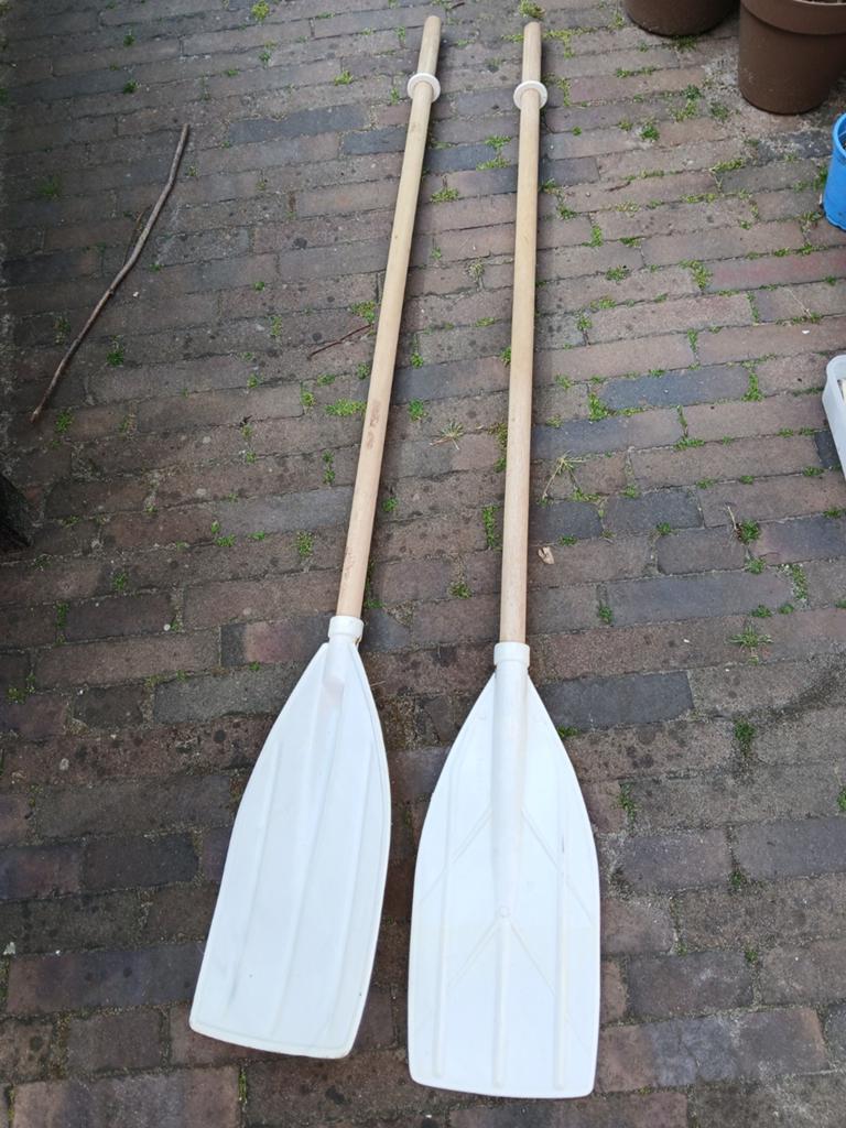 Set van 2 roeispanen, peddels voor opblaasboot boot of kano, Watersport en Boten, Peddels, Ophalen, Gebruikt, Enkelbladige peddel