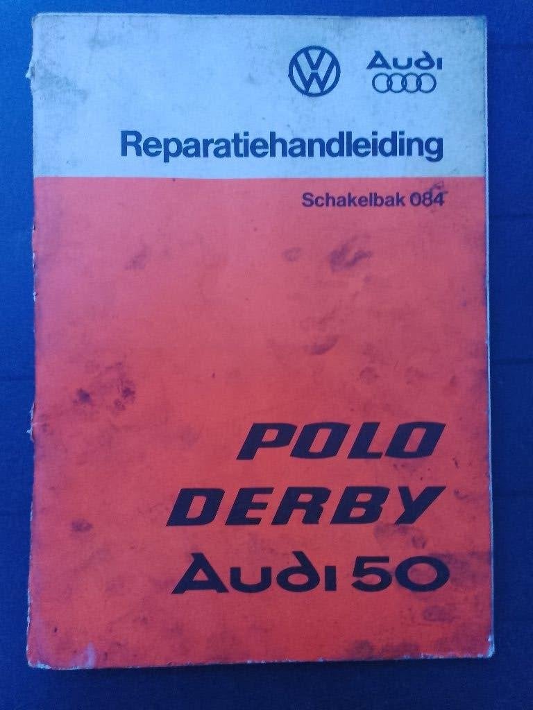 Audi 50 - Vw Polo - Derby dealer werkplaatsboek Schakelbak, Verzenden, Gelezen, Audi