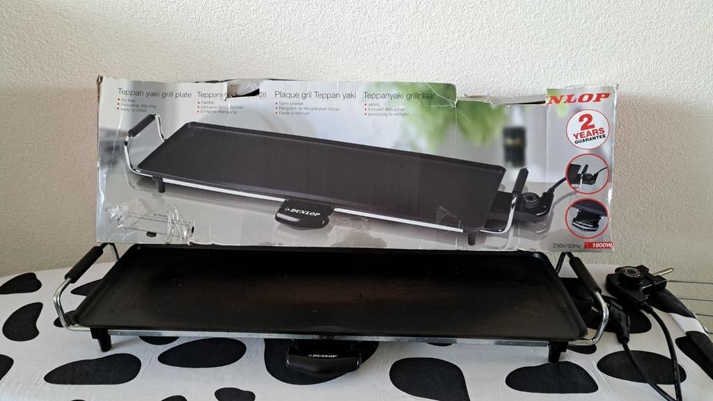 Dunlop Teppanyaki grillplaat - Gebruikt, werkt perfect, Ophalen of Verzenden, Gebruikt, Tafelgrill