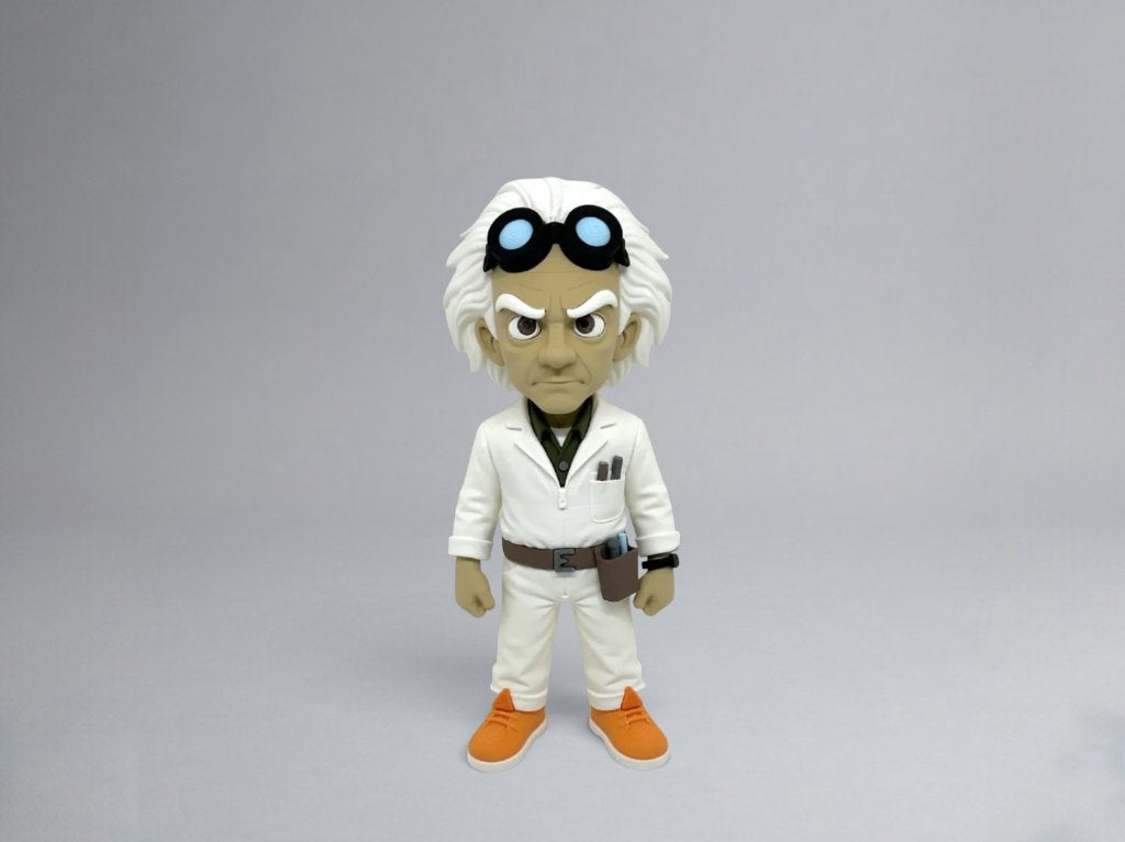 Doc Brown – Back to the Future Scientist Figurine – 30 cm, Ophalen of Verzenden, Nieuw, Mens