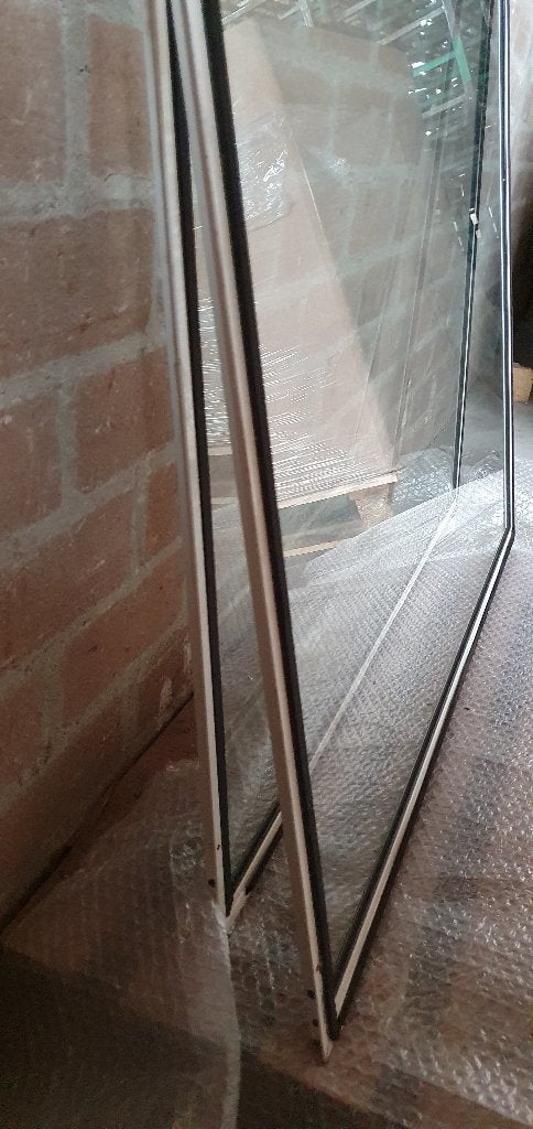 twee voorzetramen Aluminium, Ophalen, Gebruikt, 80 tot 120 cm, 80 tot 120 cm