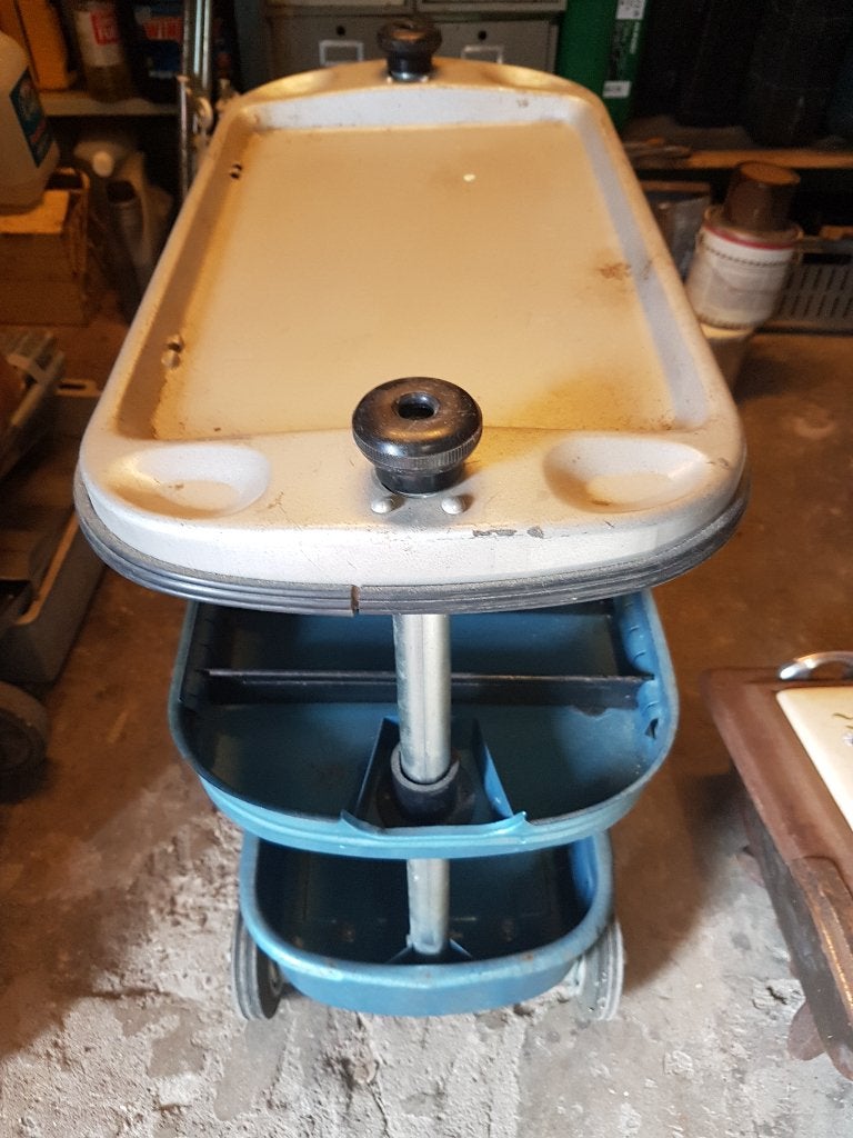 OLDTIMER GARAGE GEREEDSCHAPTROLLEY, Ophalen of Verzenden, Gebruikt