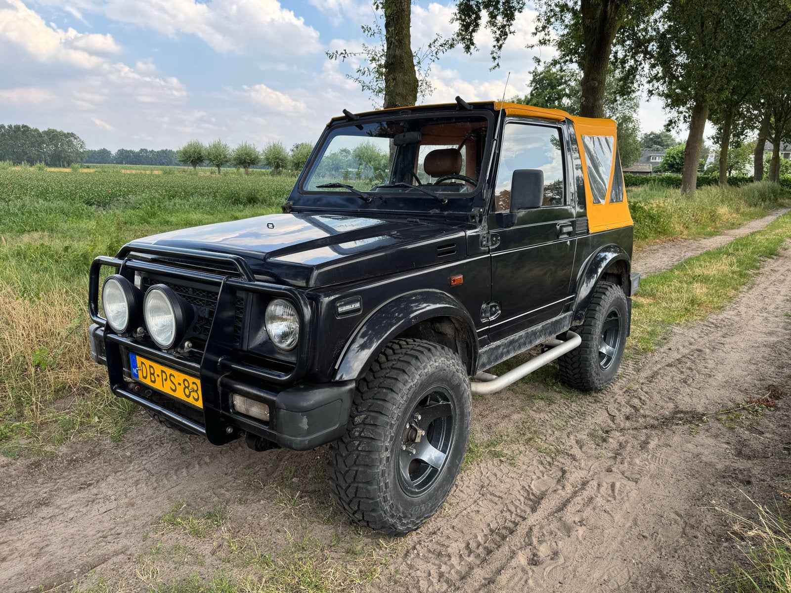 Suzuki Samurai 1.3 Cabrio DE Luxe 4WD U9 1991 Zwart, Auto's, Suzuki, 450 kg, 4 cilinders, Zwart, Handgeschakeld