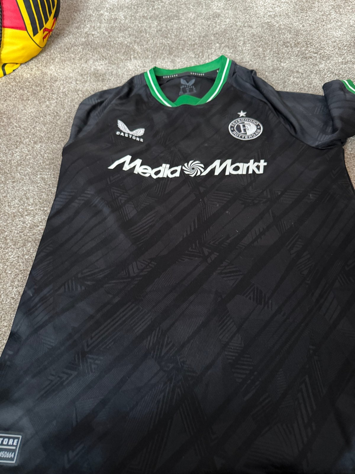 Castore Media Markt Voetbalshirt - Maat 164CM (JXL), Zwart, Overige maten, Ophalen of Verzenden, Zo goed als nieuw