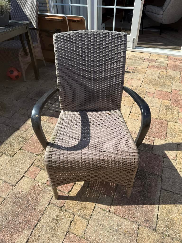 Tuinset met 4 stoelen, Tuin en Terras, 4 zitplaatsen, Gebruikt, Eettafel, Ophalen of Verzenden