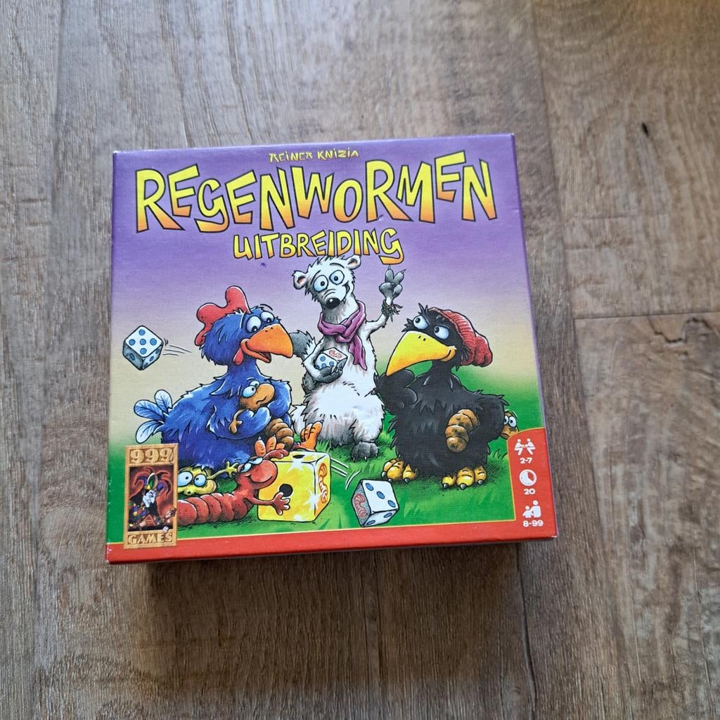 Regenwormen Uitbreiding bordspel, Vijf spelers of meer, Ophalen of Verzenden, Zo goed als nieuw, 999 Games