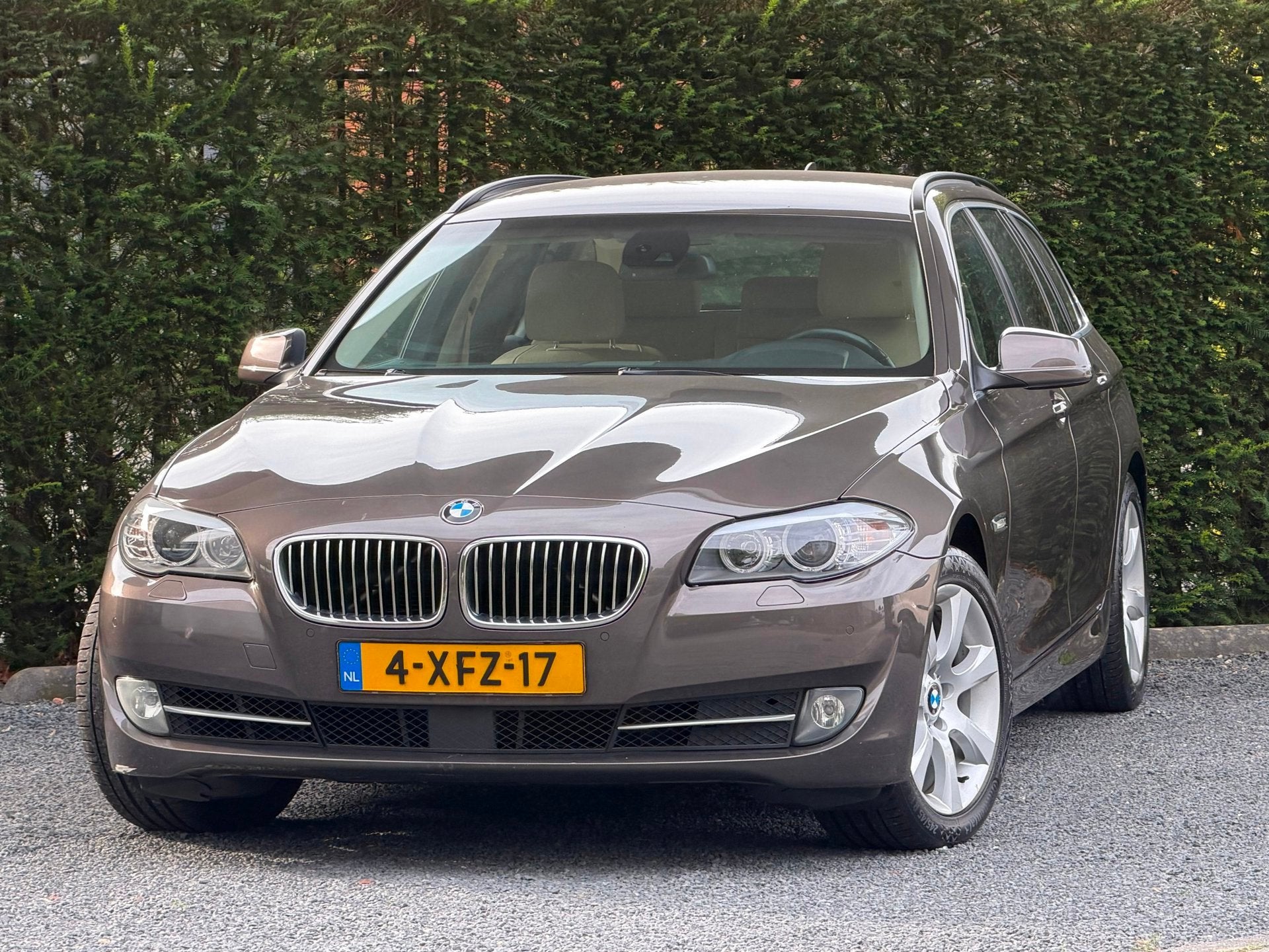 BMW 5-serie Touring 520i High Executive | FULL OPTIONS | RIJ, Auto's, BMW, Automaat, Euro 5, Gebruikt, Beige