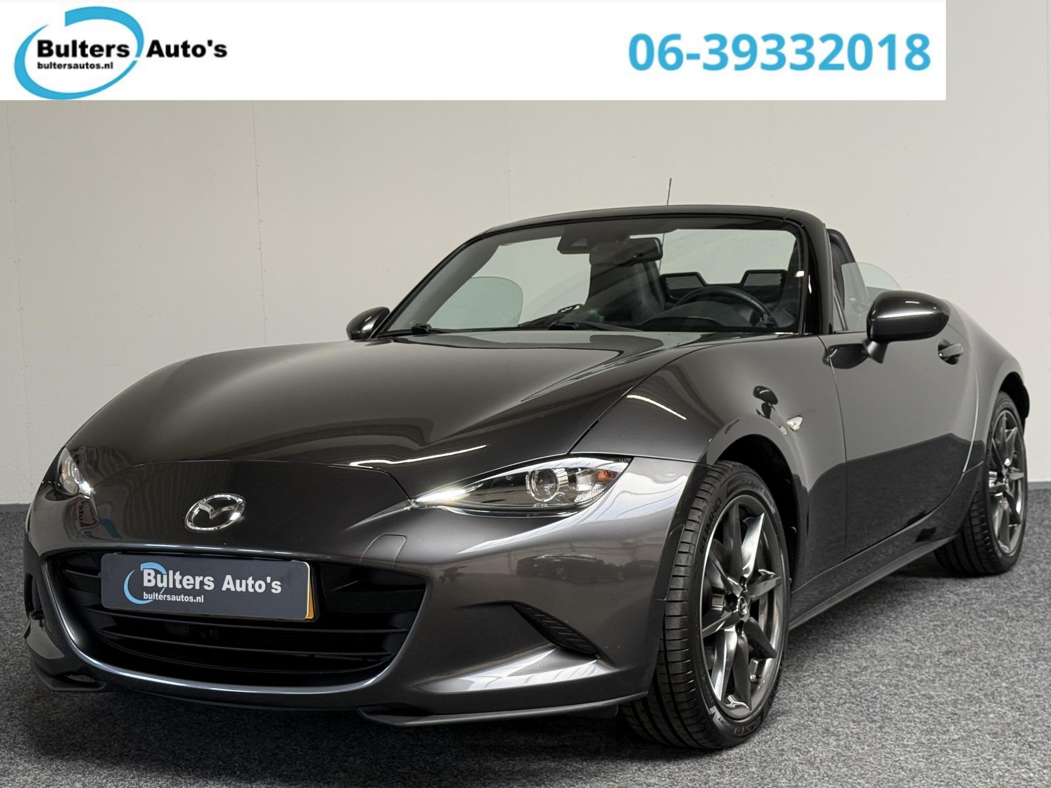 Mazda MX-5 2.0 SkyActiv-G 184 GT-M | LEDER | PDC | CARPLAY |, Achterwielaandrijving, Gebruikt, 4 cilinders, Cabriolet