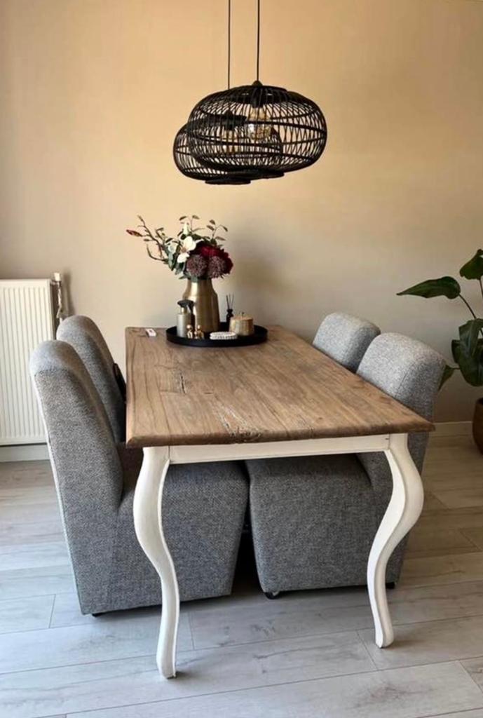 Landelijke eetkamertafel, Huis en Inrichting, Tafels | Eettafels, Ophalen, Gebruikt, 50 tot 100 cm, Landelijk