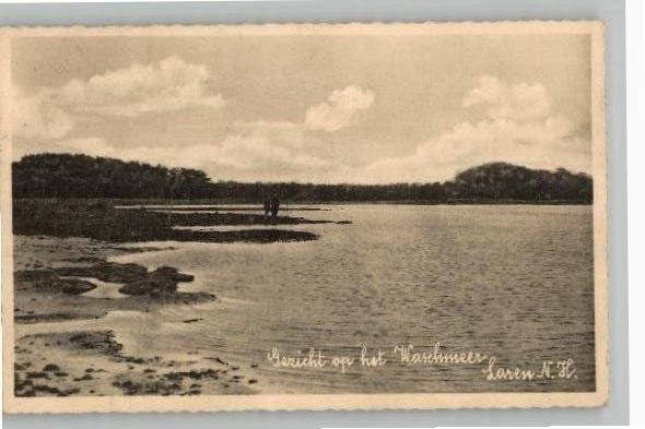 Laren Waschmeer en Tafelberg 2 kaarten st 1937, Ophalen of Verzenden, 1920 tot 1940, Gelopen, Noord-Holland