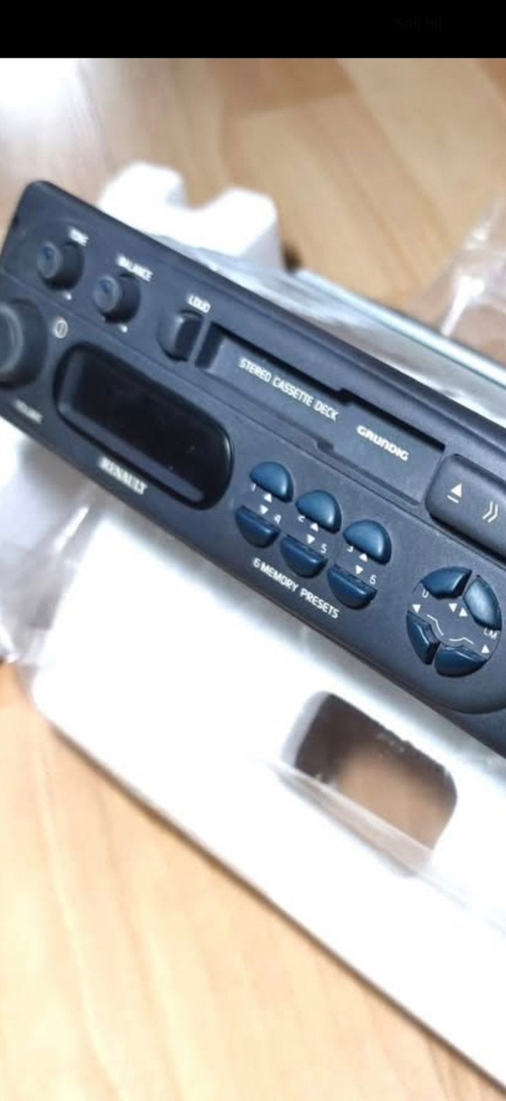 Originele Renault Twingo Grundig autoradio - Zeer zeldzaam, Auto diversen, Autoradio's, Ophalen of Verzenden, Gebruikt