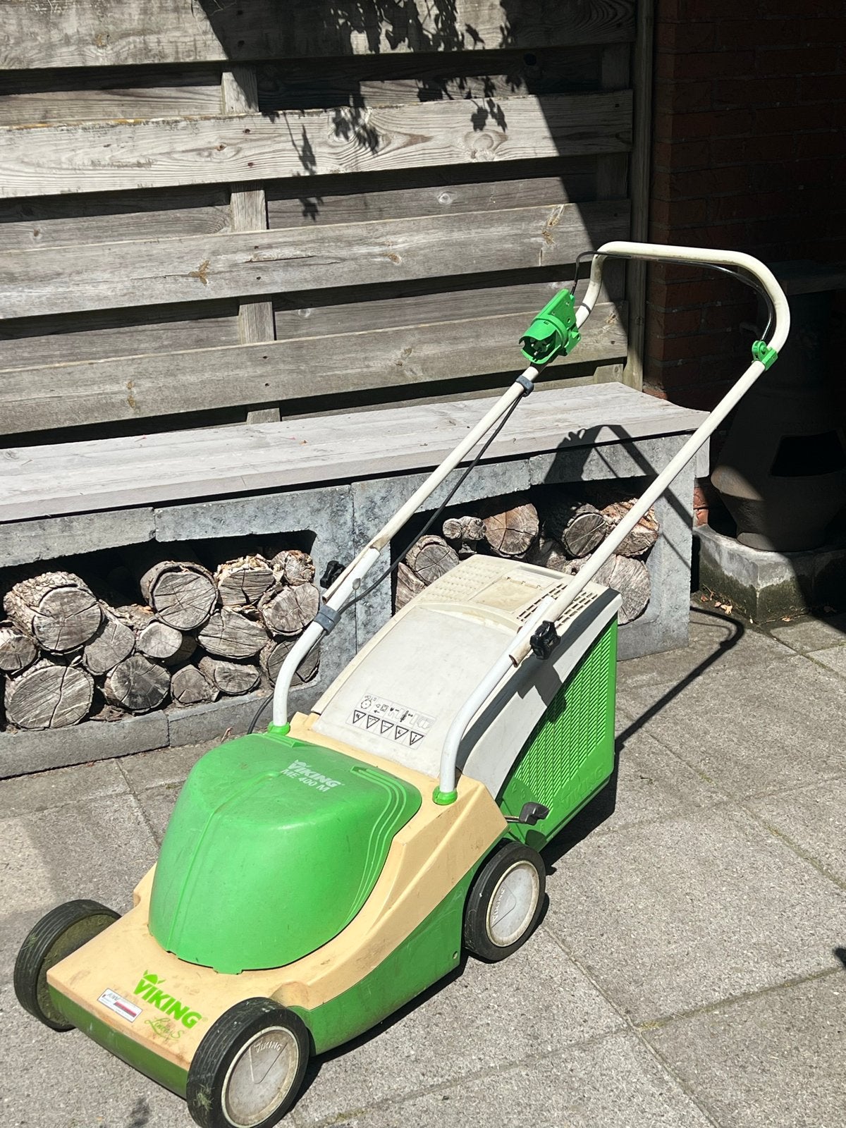 Grasmaaier Viking ME 400 M - Gebruikt maar werkt nog goed, Ophalen, Gebruikt, 40 t/m 49 cm, Elektrische grasmaaier
