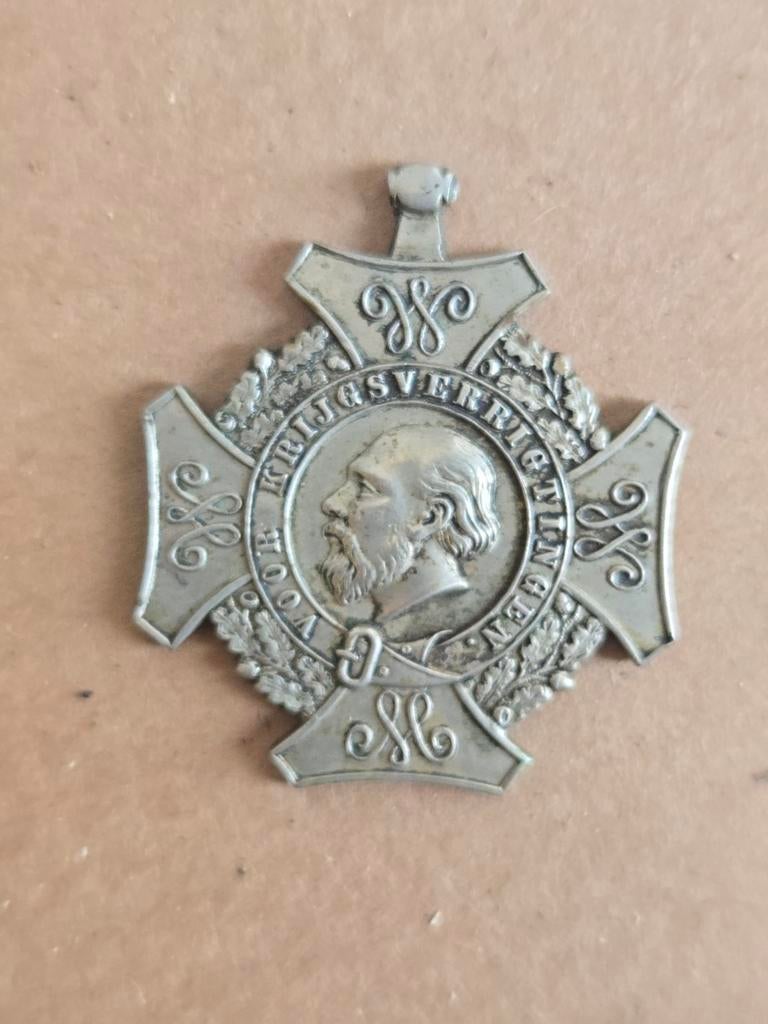 Oorlogsmedaille Willem III 'Voor Krijgsverrichtingen', Ophalen of Verzenden, Overige materialen, Nederland