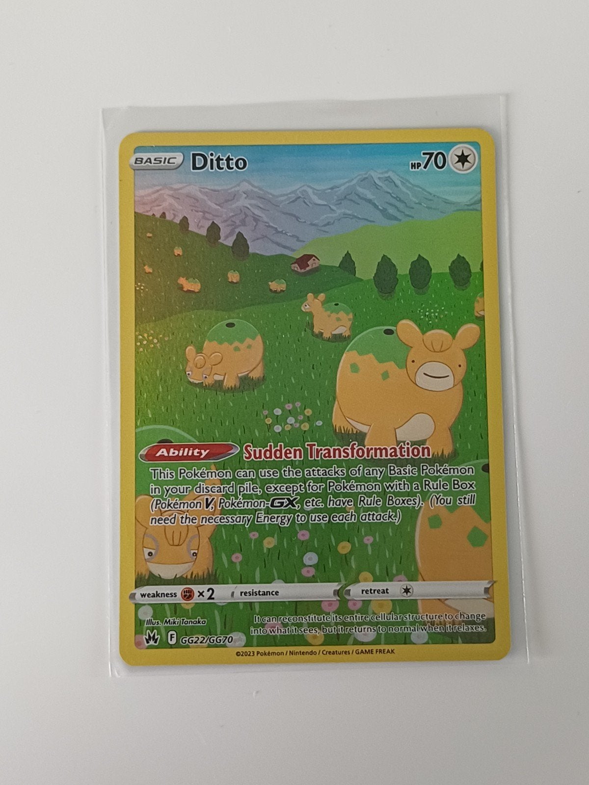 Ditto #GG22 (Crown Zenith) - NM, Verzenden, Zo goed als nieuw, Losse kaart, Foil