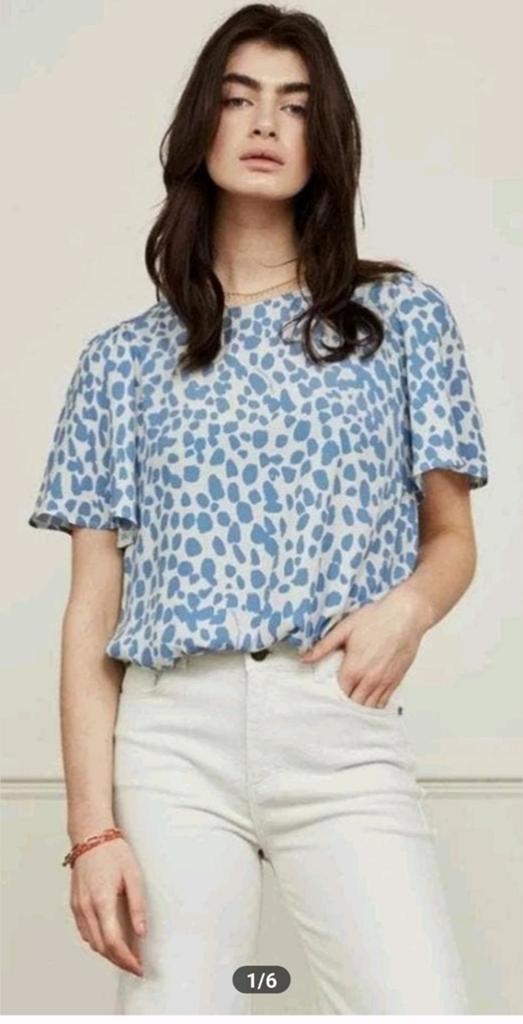Fabienne Chapot Elle Tess top/ blouse maat 38 *nieuw *, Maat 38/40 (M), Blauw, Nieuw, Ophalen of Verzenden
