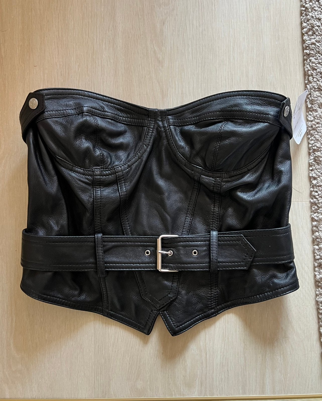 Replay Leren Corset Topje, Zwart, Maat 42/44 (L), Nieuw, Ophalen of Verzenden
