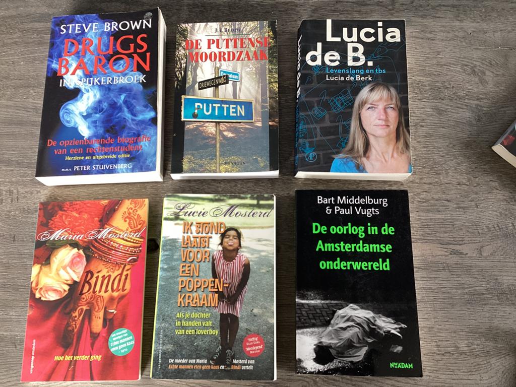 Diverse boeken, misdaad, onderwereld, waargebeurd, moord, Ophalen of Verzenden, Gelezen