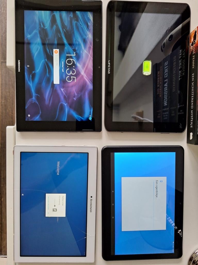 4 Android tablets, Ophalen of Verzenden, 10 inch