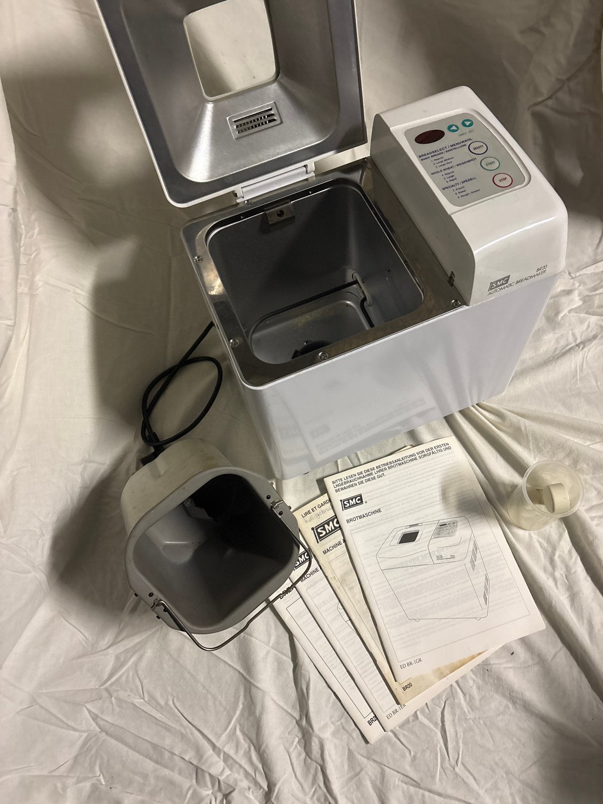 SMC BR20 Automatische Broodbakmachine - Zo goed als nieuw, 800 tot 1200 gram deeg, Ophalen of Verzenden, Zo goed als nieuw, Zonder timer