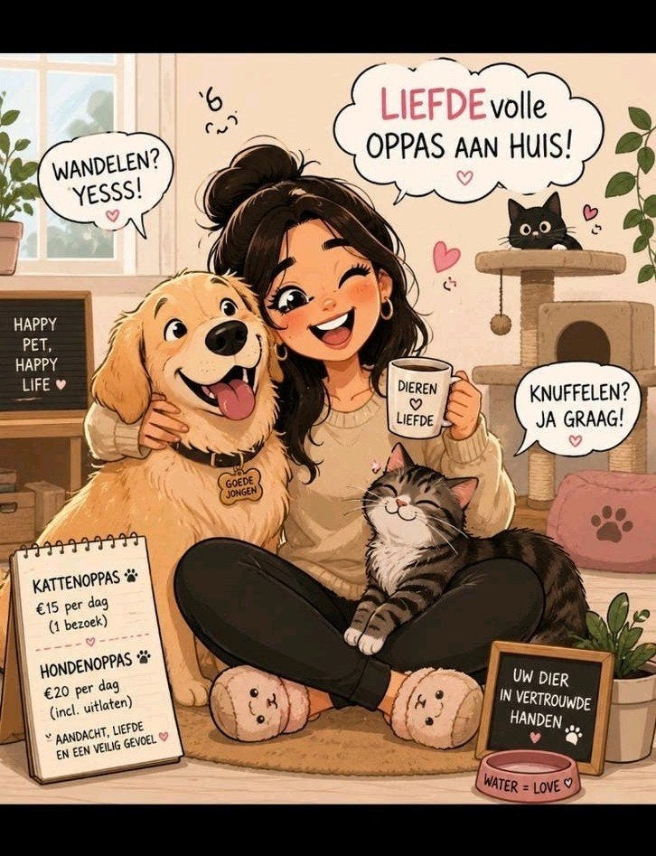 katten en honden oppas aangeboden