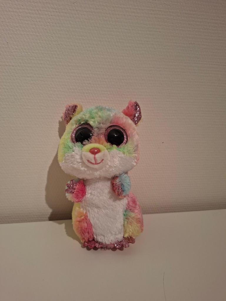 TY Beanie hamster, Overige typen, Ophalen of Verzenden, Zo goed als nieuw, Klein (minder dan 20 cm)