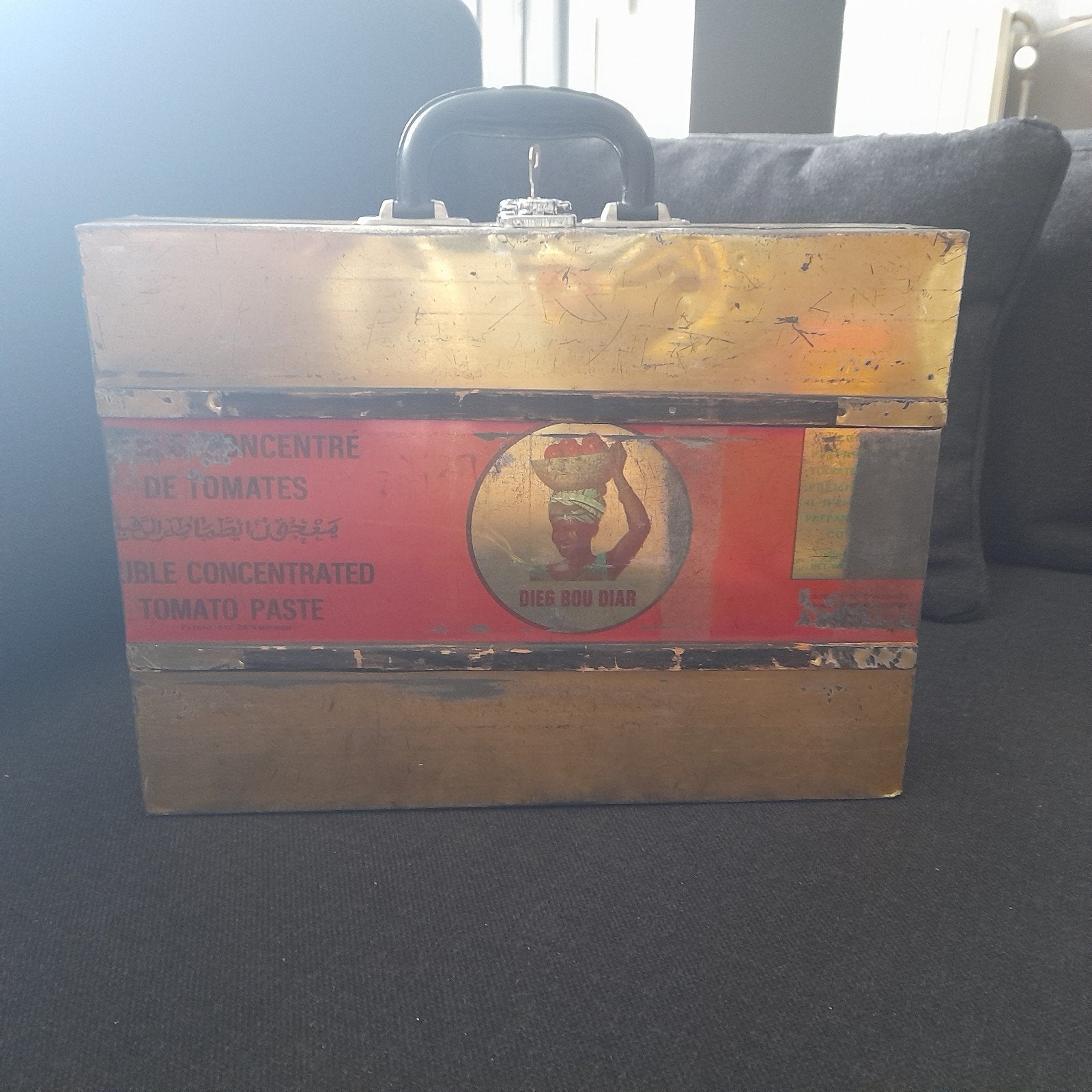Vintage koffertje van Tomatenpuree Blik, Ophalen of Verzenden, Overige typen