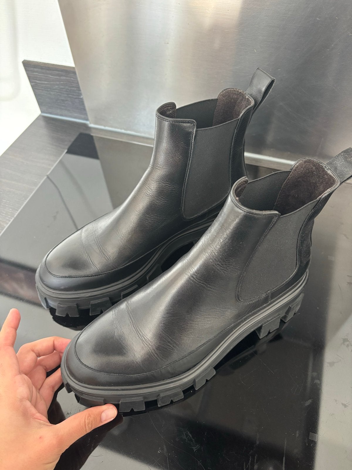 Black Billibi Snow boots size 40, Kleding | Dames, Ophalen of Verzenden, Zo goed als nieuw, Zwart, Lage of Enkellaarzen