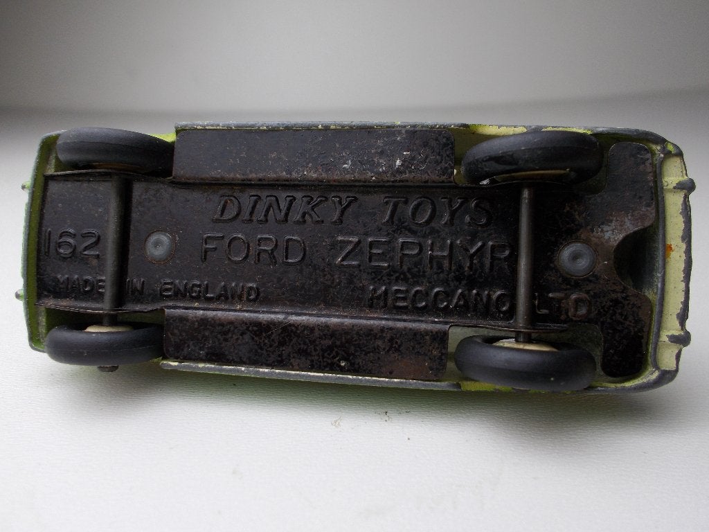 1956 Dinky Toys 162 FORD ZEPHYR (TWO TONE GREEN/CREME) -E-, Hobby en Vrije tijd, Modelauto's | 1:43, Ophalen of Verzenden, Gebruikt