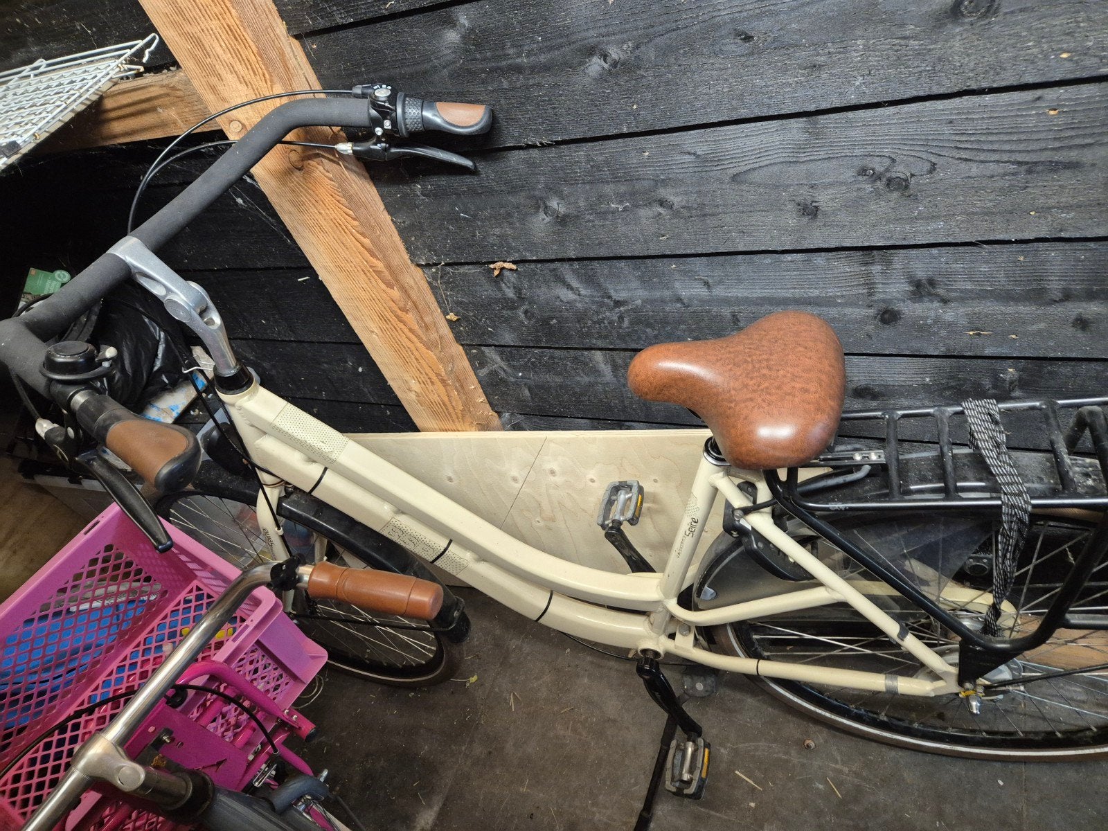 BSP Seine moederfiets met kinderzitje, Gebruikt, Versnellingen, 1 zitje, Ophalen