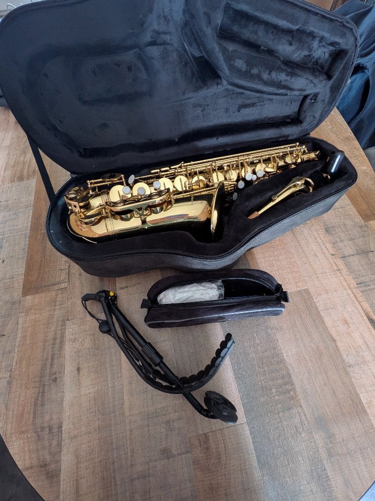 Mooie saxofoon, Ophalen, Zo goed als nieuw, Alt, Met koffer