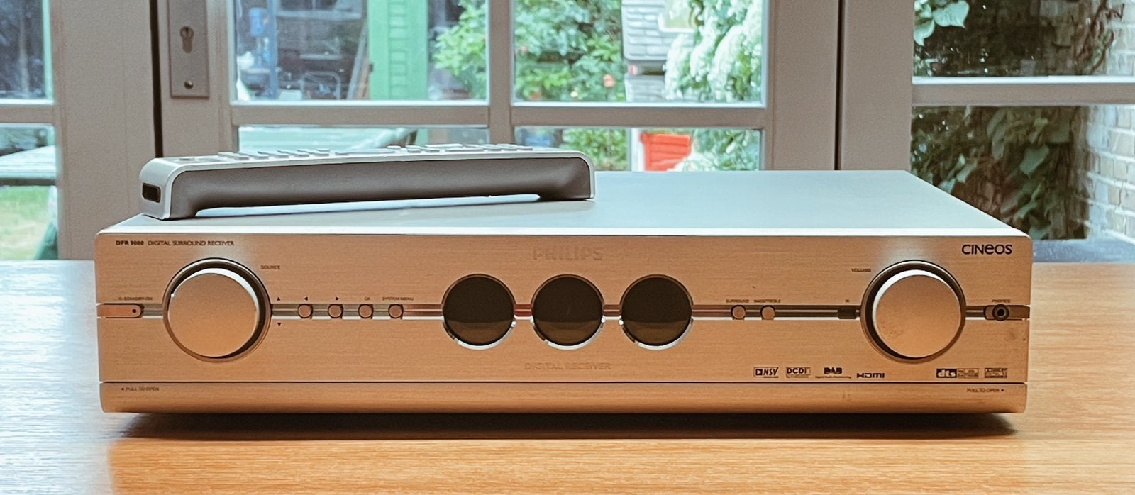 Philips Cineos DFR9000 AV-receiver – met afstandsbediening, Audio, Tv en Foto, Versterkers en Receivers, Gebruikt, 120 watt of meer