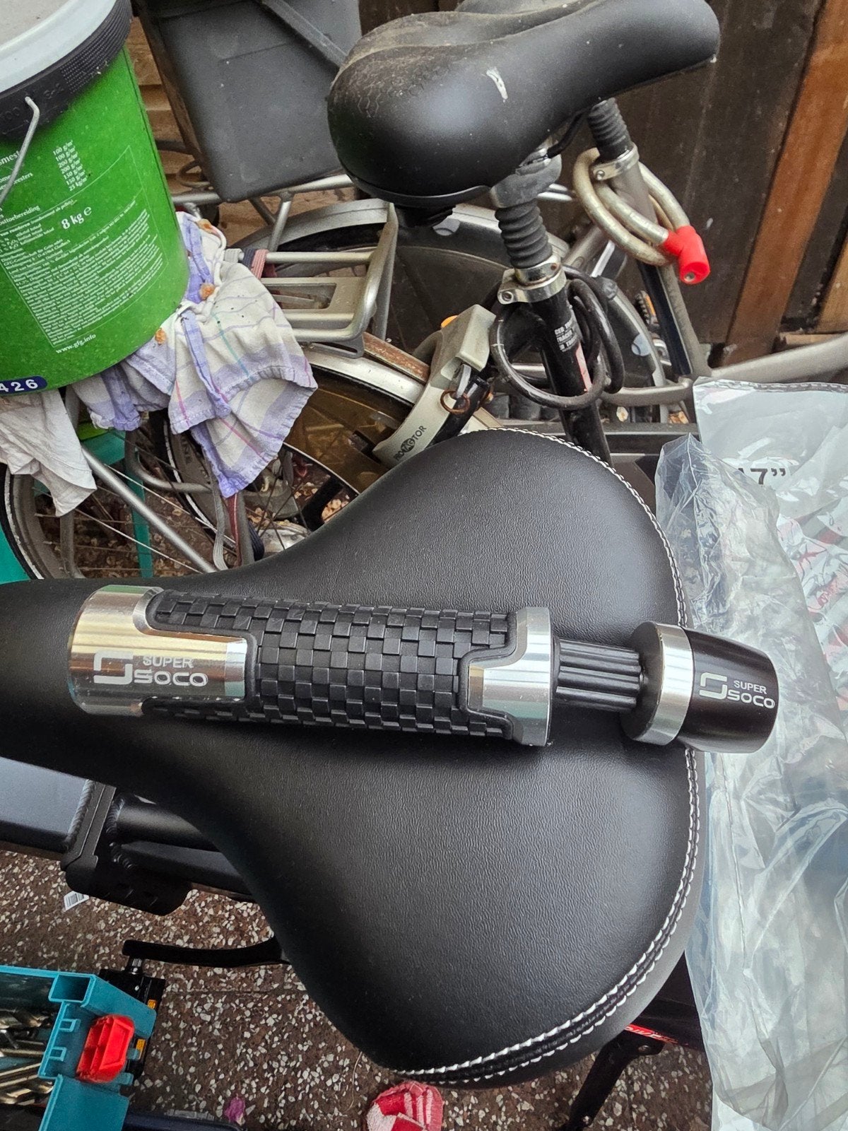 Super Soco Handvatten Set - Nieuw, Fietsen en Brommers, Fietsonderdelen, Super Soco, Elektrische fiets, Stuur, Ophalen of Verzenden