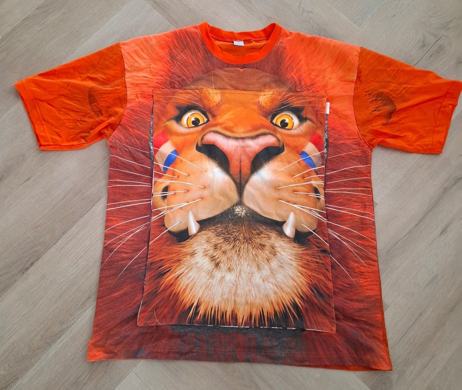 Blokker brulshirt WK voetbal maat L, Maat 52/54 (L), Oranje, Ophalen of Verzenden, Gedragen