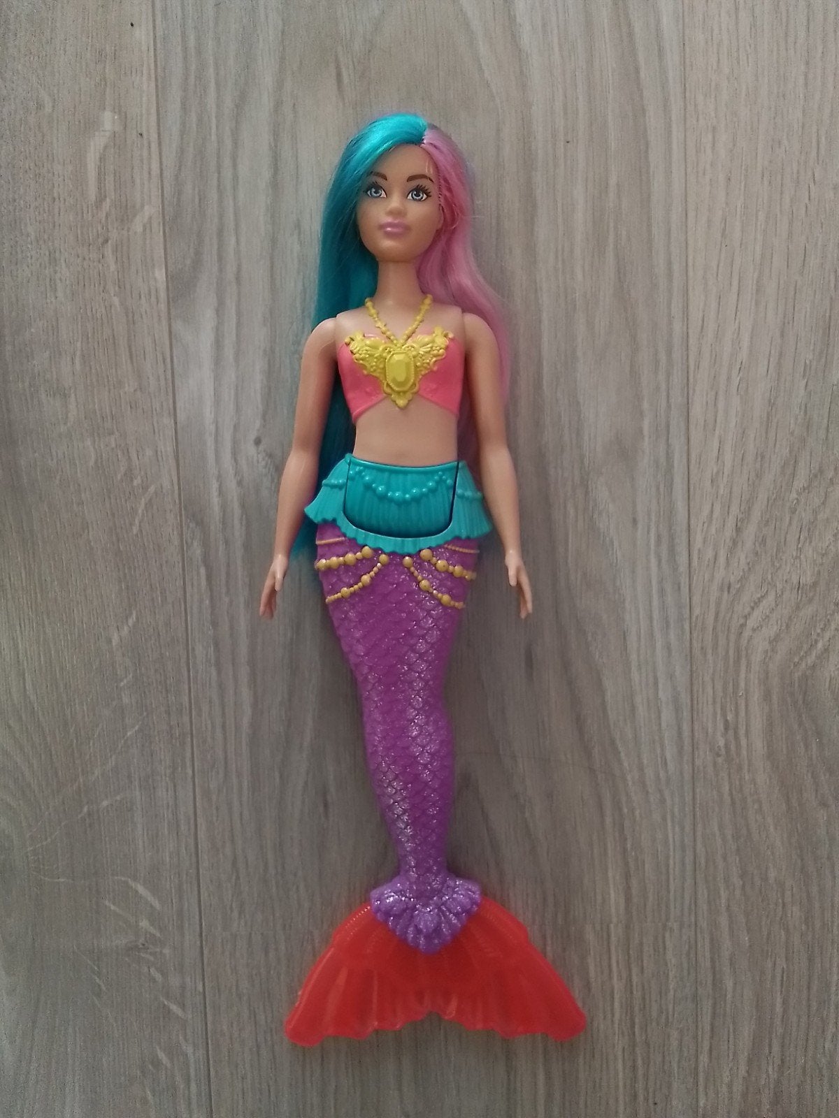 Zeemeermin Barbie met kleurrijk haar, Ophalen of Verzenden, Zo goed als nieuw, Barbie