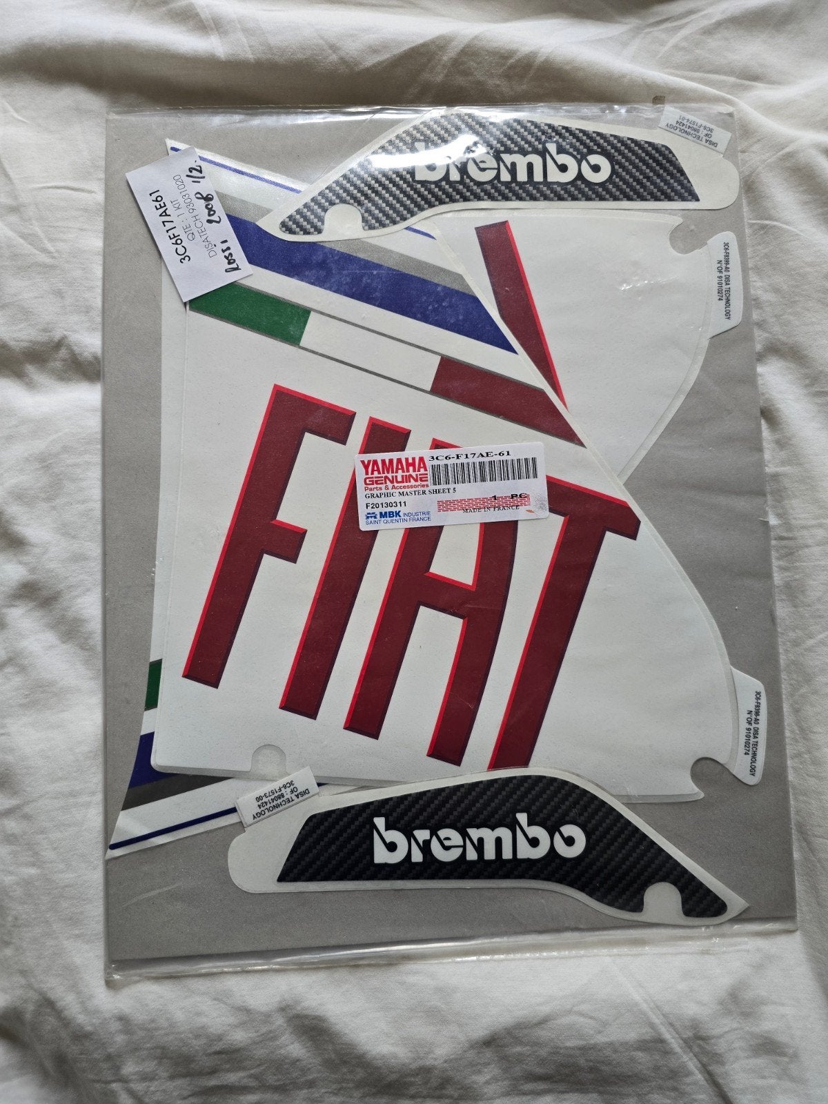 Originele Rossi stickers Yamaha Aerox 2008, Fietsen en Brommers, Brommeronderdelen | Scooters, Ophalen, Nieuw, Overige typen, Yamaha