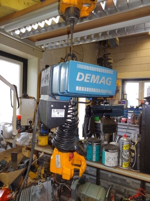 DEMAG werkbank takel 250 kg, Ophalen of Verzenden, Zo goed als nieuw, Elektrisch