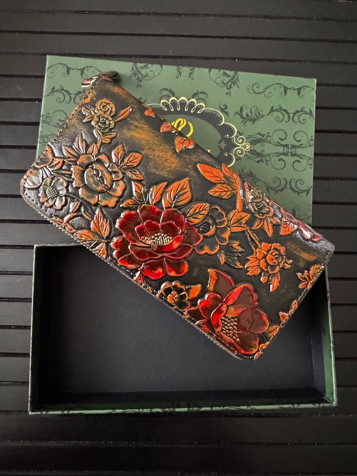 Nieuwe portemonnee met bloemenmotief in cadeaubox, Ophalen of Verzenden, Nieuw, Overige kleuren, Overige merken